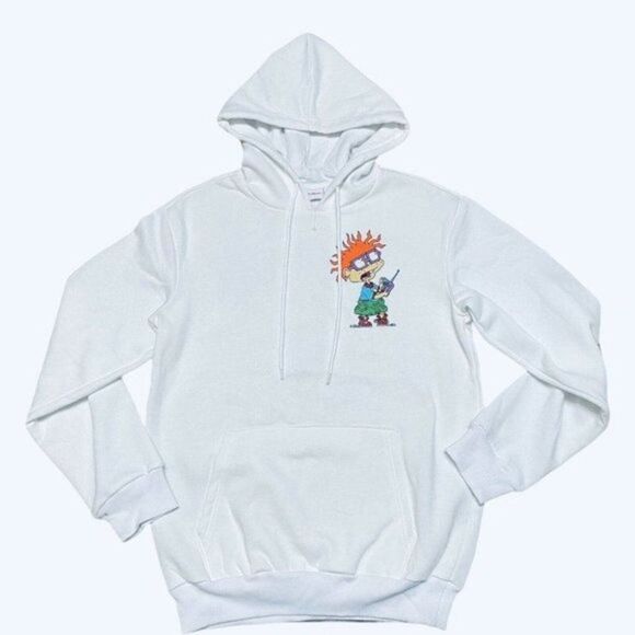 NEW Nickelodeon Rugrats Adult Hoodie Tommy Chuckie 90’s Back Graphic Spring - Picture 2 of 8